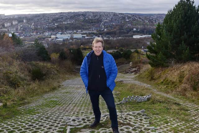 EXTREME chief executive Alistair Gosling on the derelict slopes at Sheffield's Ski Village