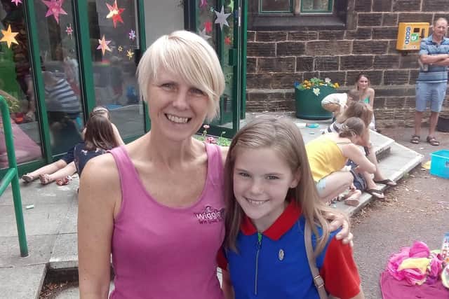 Dawn Short, who runs the Wiggle Tots dance sessions at Wadsley Church Hall, with her daughter Lola, aged 10