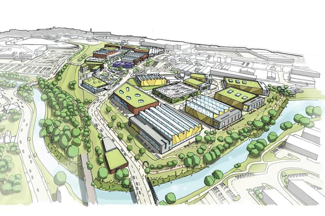 A graphic showing the kind of development set for land near Meadowhall as part of ambitions plans.
