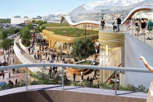 This is how the Meadowhall extension will look.