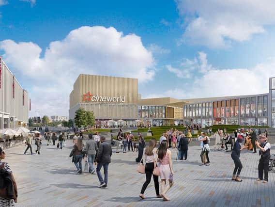 Clean living: Barnsley Council's expectation of how the regenerated town centre will appear and they want to keep it smoke free