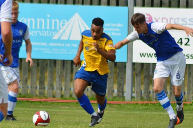 Pacy winger Tyler Williams has returned from suspension for Stocksbridge. Picture: Gillian Handisides