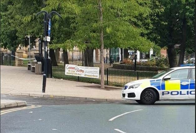 Police officers have cordoned off part of Burngreave this morning