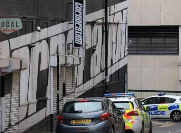 A man was stabbed at Corporation in Sheffield city centre yesterday