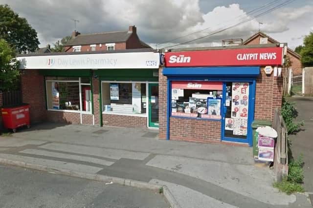The attempted robbery took place at Claypit News, Claypit Lane, Rawmarsh on July 31 this year. Picture: Google Maps.