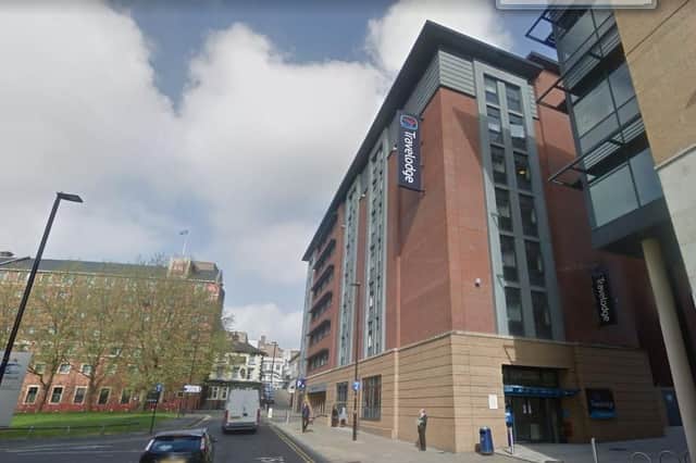 The Travelodge in Sheffield city centre