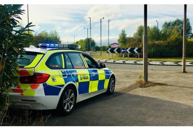 Police on the Dearne Valley Parkway. Picture: SYP Ops.