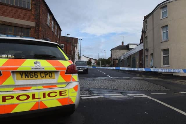 Hallcar Street in Burngreave was cordoned off after a shooting
