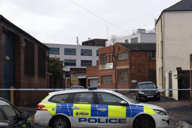 A police probe is under way after three men were shot in a Sheffield street