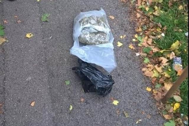 Cannabis was found during a search for weapons in Darnall