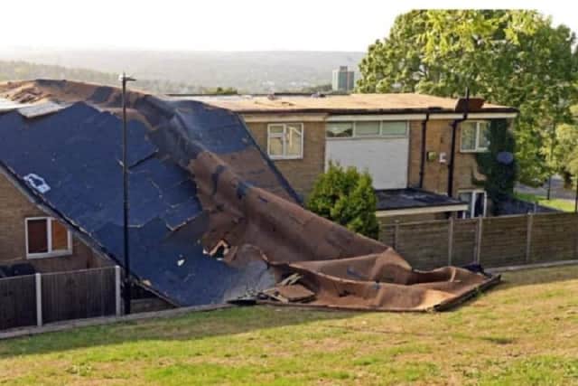 The roof was blown off this home in Gleadless.