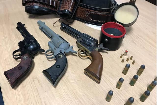 Replica guns handed in to South Yorkshire Police this week