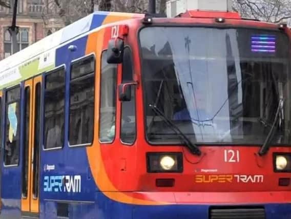 A tram has broken down on the tracks in Sheffield this morning
