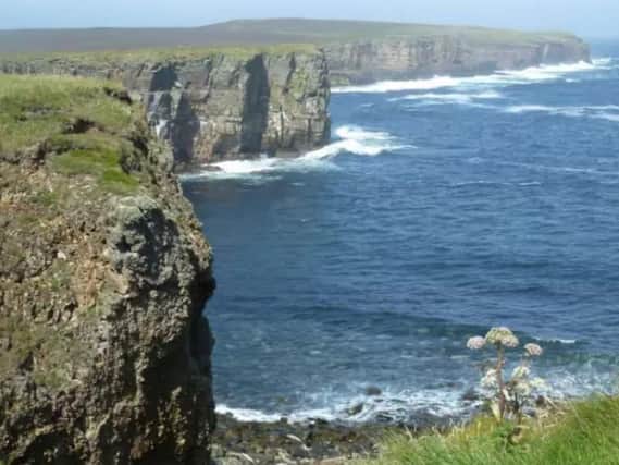 Colin Middleton died after falling from a cliff in the Orkney Islands