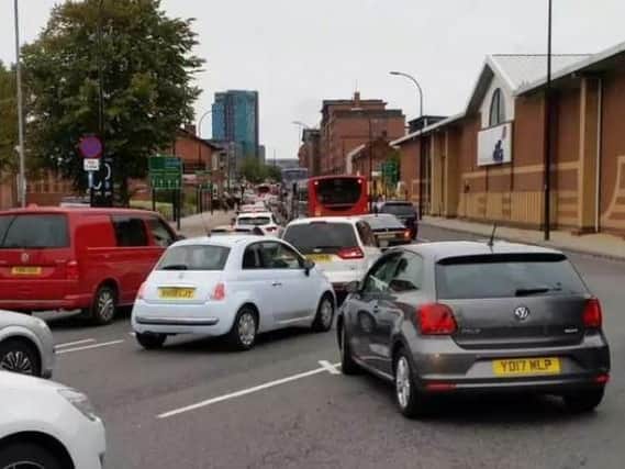 Congestion in Sheffield city centre (Pic: Jamie Campbell)