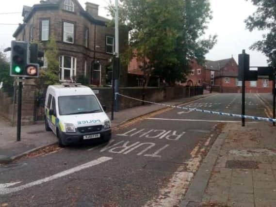 Two men were stabbed in Hillsborough in the early hours of Sunday