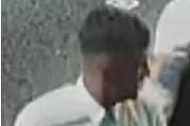 Police officers want to trace this man over an incident outside a bar in Doncaster town centre