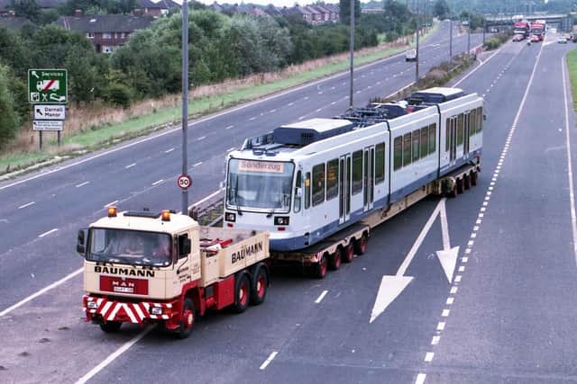 Supertram arrives in 1993.