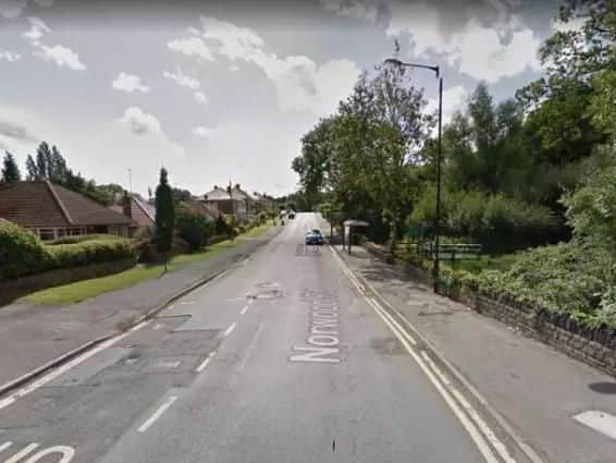 A man was stabbed in Norwood Road, Sheffield, last night