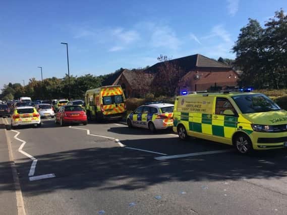 Emergency services were called to Fir Vale School on Tuesday