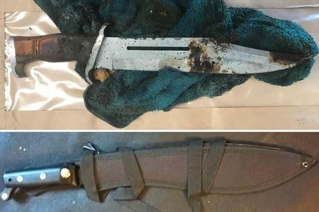 Officers have removed two more blades from the streets of Sheffield city centre
