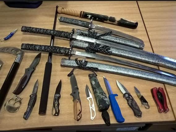 Knives seized as part of Operation Sceptre