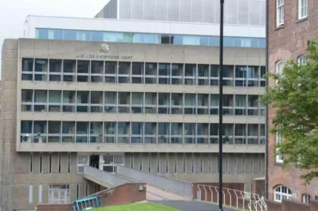 Ansari, 43, is due to appear at Sheffield Magistrates Court (pictured) on Thursday, October 11