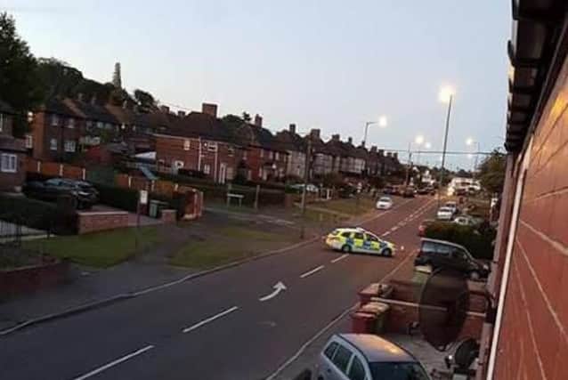 A police cordon is in place in Killamarsh following a shooting