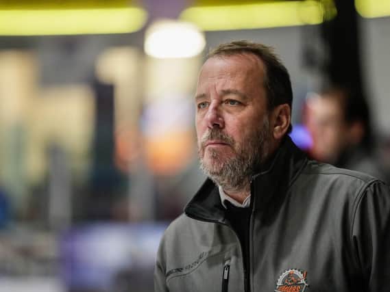 Paul Thompson pictured at his last game in charge. Scott Wiggins Photography 2018
