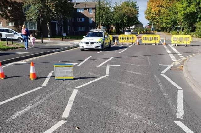 A woman was critically injured in a collision in Sheffield yesterday