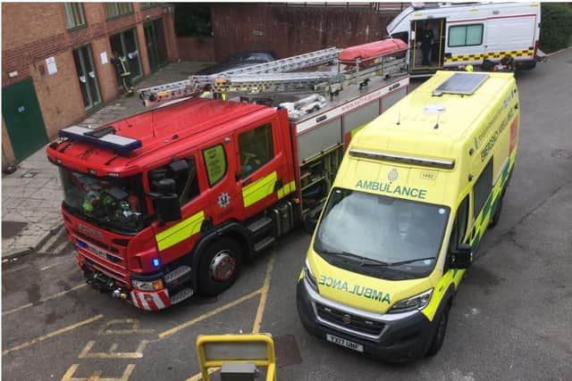 Emergency services are dealing with an incident at Victoria Quays in Sheffield this morning
