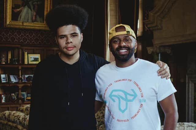 Otis Mensah with Lord Mayor Magid Magid