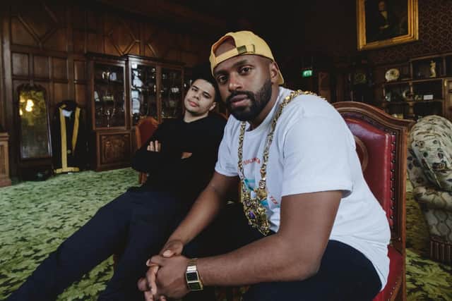 Otis Mensah with Lord Mayor Magid Magid