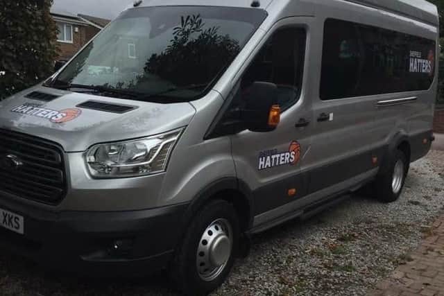 Sheffield Hatters' new minibus.