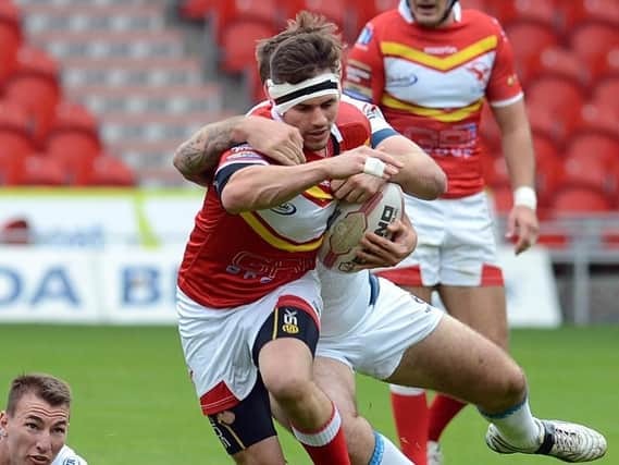 James Davey in action for Sheffield Eagles