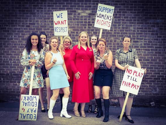 Members of the cast of Dronfield Musical Theatre Group's production, Made in Dagenham the Musical