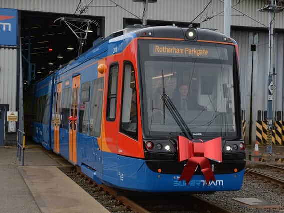 One of the new tram-train vehicles.
