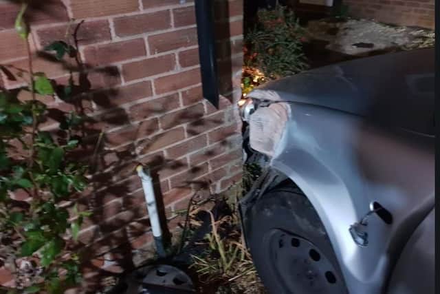 Car crashes into house in Sheffield during police chase
