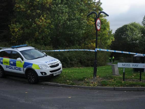 Police at the scene on Tuesday. Picture: Sam Cooper/The Star.