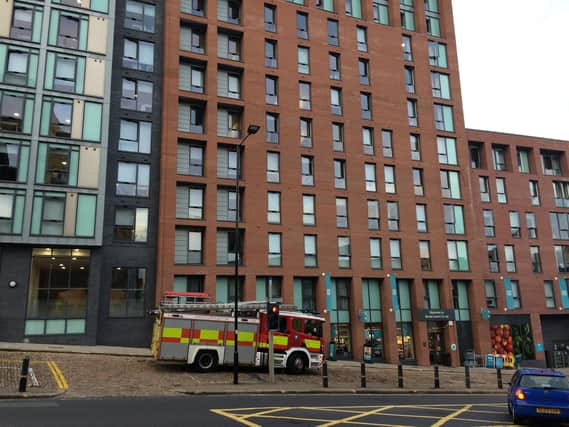 Firefighters on Broad Lane, Sheffield. Picture and video: Sam Cooper / The Star