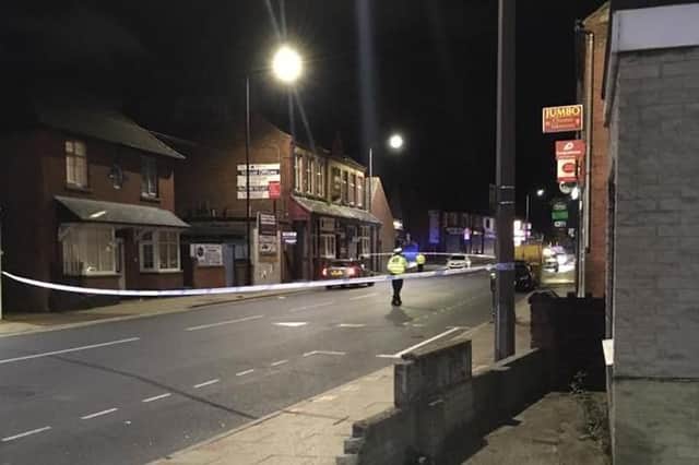 A police cordon on High Street, Bentley. Picture: Tracey SImmons.