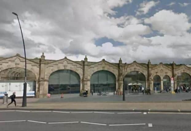 There is huge disruption at Sheffield station this morning following the derailment of a train