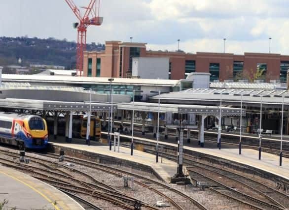There is huge disruption to rail services in and out of Sheffield station today