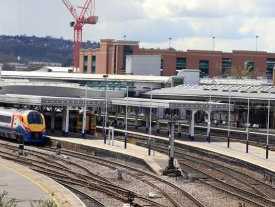 There is huge disruption to rail services in and out of Sheffield station today