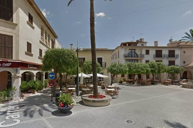 The town of Sant Lorenc in Majorca was hit by flooding. Pic. Google Street View