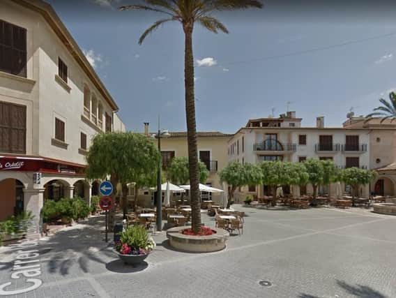 The town of Sant Lorenc in Majorca was hit by flooding. Pic. Google Street View