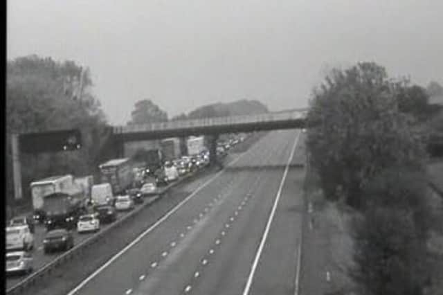 Emergency services are dealing with a collision on the M18 near Rotherham this morning