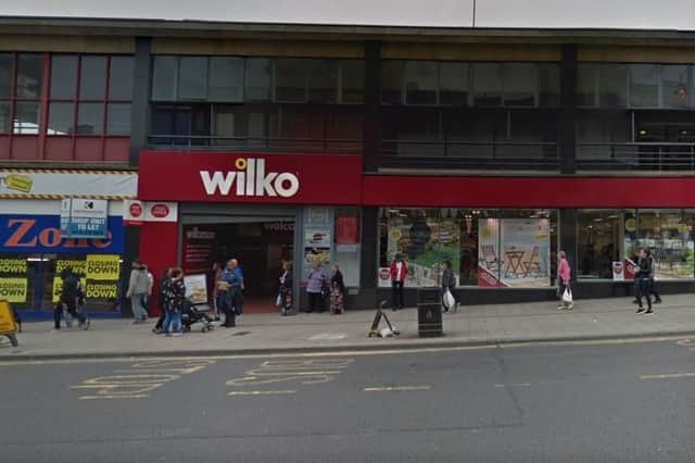 The incident took place at the Post Office in Wilkos, Sheffield city centre