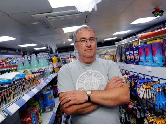 Terry Fieldhouse was attacked in his shop on Wednesday