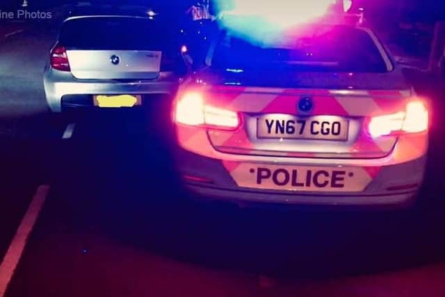 Police officers seized a stolen BMW used by burglars over the weekend